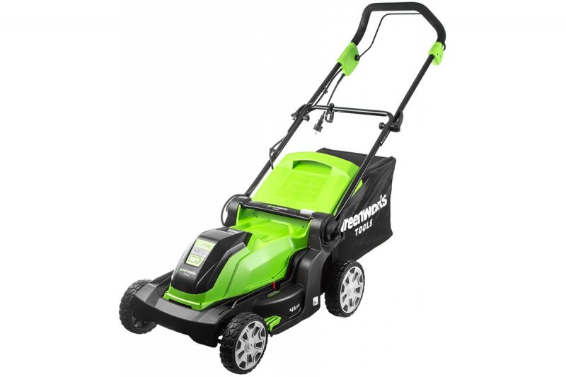 Газонокосилка электрическая Greenworks GLM1241, 1200 Вт, 41 см